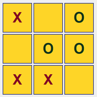 Tic Tac Toe game board